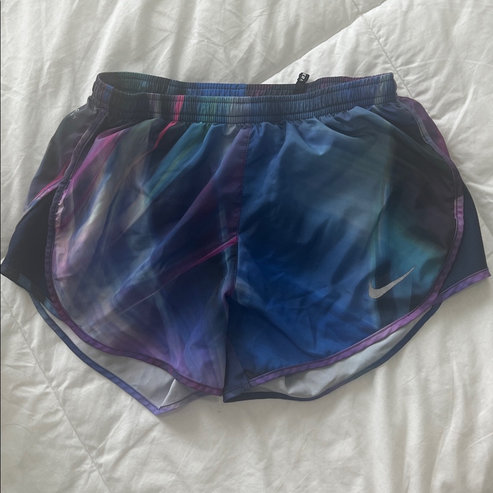 Nike Blue and Purple Athletic Shorts
